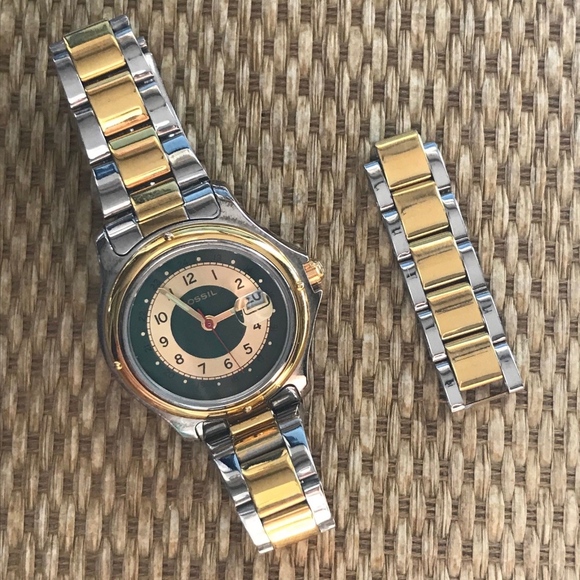 Fossil | Accessories | Fossil Watch Gold Silver Chain Link W  display picture 2
